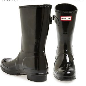 Short Hunter boots-black